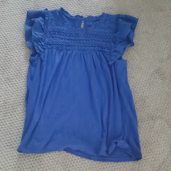 Cute LOFT top Ruffles M - Picture 1 of 2